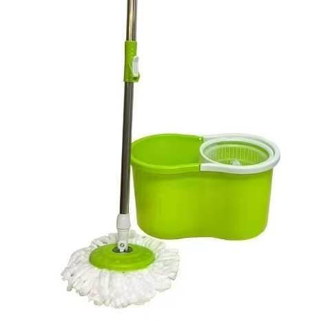 Περιστρεφόμενος κουβάς σφουγγαρίστρας 2024, χειροκίνητος, υγρός και στεγνός κάδος διπλής χρήσης με διπλή κίνηση, αυτόματο στύψιμο νερού, Lazy Mop Tool