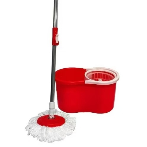 Περιστρεφόμενος κουβάς σφουγγαρίστρας 2024, χειροκίνητος, υγρός και στεγνός κάδος διπλής χρήσης με διπλή κίνηση, αυτόματο στύψιμο νερού, Lazy Mop Tool