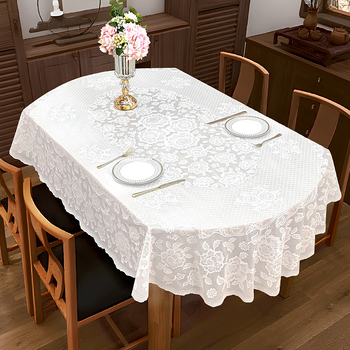 Σκανδιναβικό αδιάβροχο, ανθεκτικό στο λάδι, αντι-καψίματα τραπεζομάντιλο μιας χρήσης PVC οβάλ για το σπίτι, το ξενοδοχείο, το γραφείο, το ελαφρύ πολυτελές προηγμένο τραπεζομάντιλο