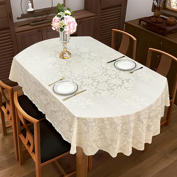 Σκανδιναβικό αδιάβροχο, ανθεκτικό στο λάδι, αντι-καψίματα τραπεζομάντιλο μιας χρήσης PVC οβάλ για το σπίτι, το ξενοδοχείο, το γραφείο, το ελαφρύ πολυτελές προηγμένο τραπεζομάντιλο