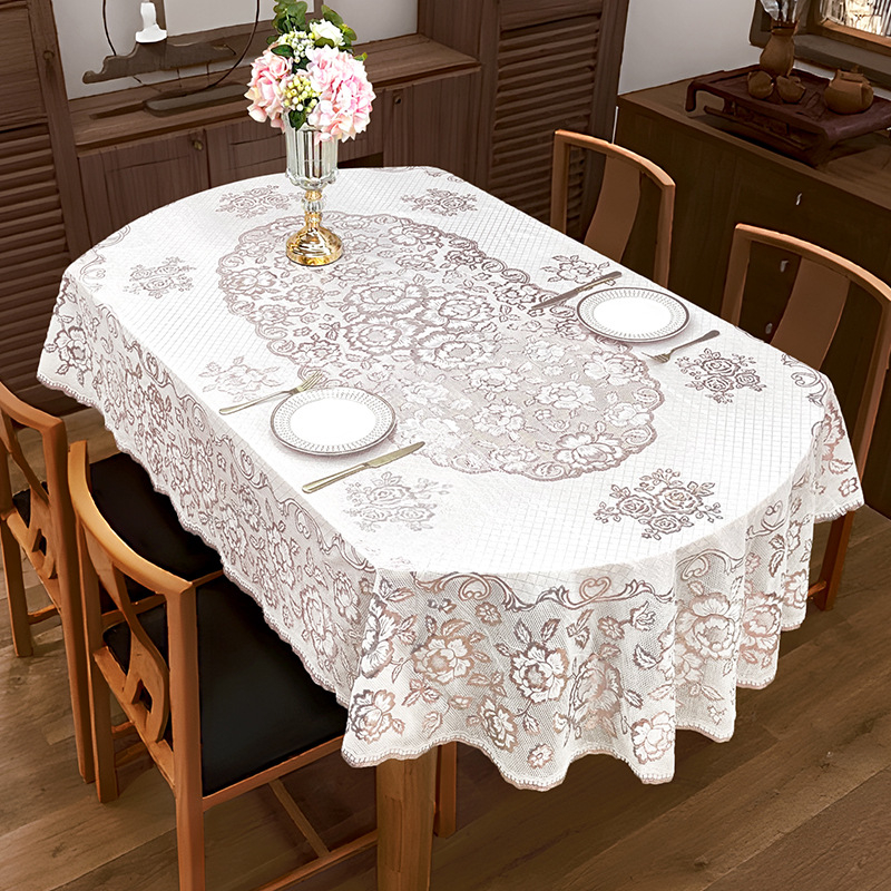 Põhjamaade veekindel õlikindel põletusvastane ühekordne laudlina PVC ovaalne koduhotelli lauakangast kerge luksuslik täiustatud laudlina