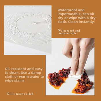 Αμερικάνικο ρετρό στρογγυλό τραπεζομάντιλο αδιάβροχο, ανθεκτικό στο λάδι, αντι-εγκαύματα, μη πλενόμενο στρογγυλό τραπεζάκι σαλονιού, μικρό στρογγυλό τραπέζι, πολυτελές δερμάτινο τραπεζομάντιλο