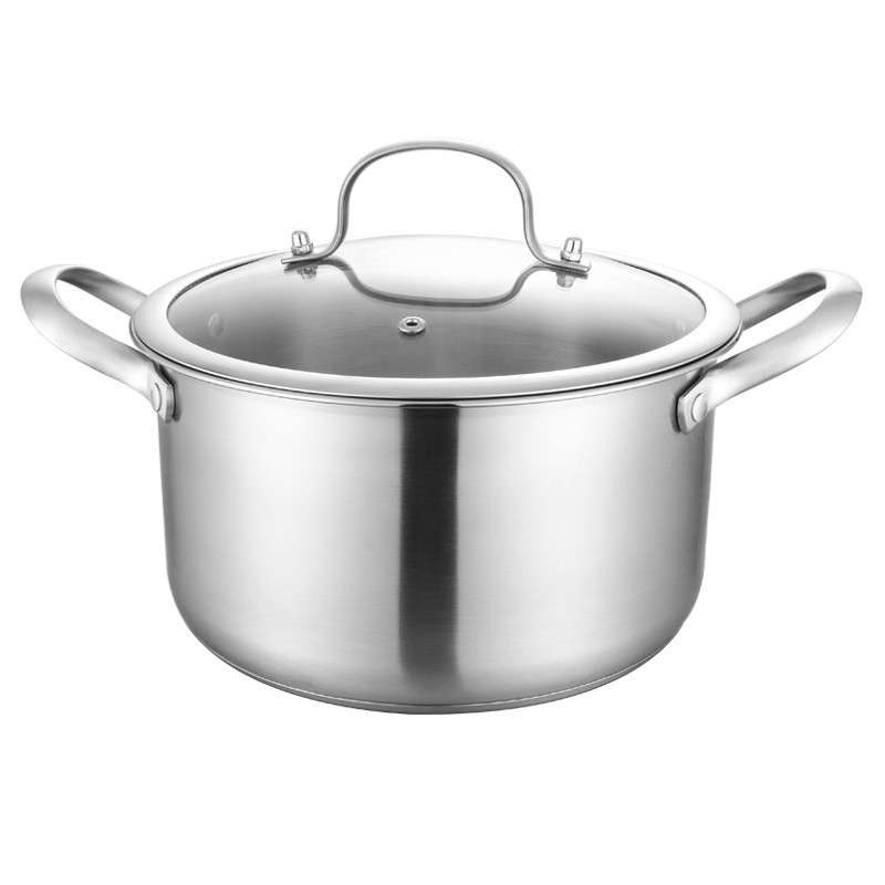 304 nerūdijančio plieno pieno puodas, mažas sriubos garintuvas, buitinis sutirštintas kūdikių maistas, karšto verdančio pieno puodas, universalus indukcinei viryklei