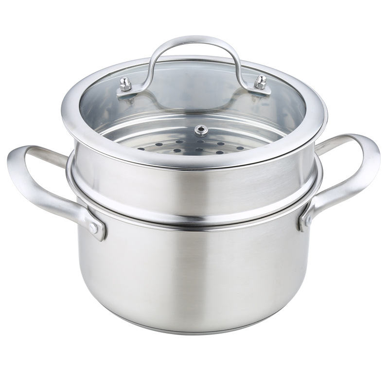 304 nerūdijančio plieno pieno puodas, mažas sriubos garintuvas, buitinis sutirštintas kūdikių maistas, karšto verdančio pieno puodas, universalus indukcinei viryklei