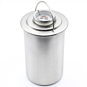 304 nerūsējošā tērauda tvaicēšanas gaļas spainis ar termometru gaļas plīts rūpnīcā noliktavā šķiņķa gatavošanas rīks šķiņķa ražotājs