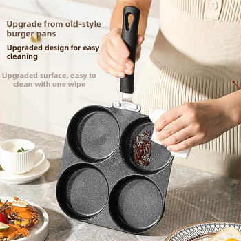 Kvadratinė keturių skylučių keptuvė kiaušinių mėsainiams širdies formos pusryčių keptuvė daugiaskylė blynas medicininis akmuo neprideganti keptuvės forma patogu