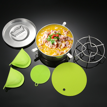 ♔ Pārrobežu 304 nerūsējošā tērauda tvaicētājs Daudzfunkcionāls tūlītējās gatavošanas katla piederumi Tvaicēšanas režģi Apaļa kūkas pīrāga forma