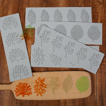 Sanxin Coral Leafs Rams Flip Sugar Lace Pad Silicone DIY Chocolate Plate Decorative Cake Mold Silicone