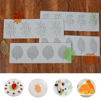 Sanxin Coral Leafs Rams Flip Sugar Lace Pad Silicone DIY Chocolate Plate Decorative Cake Mold Silicone