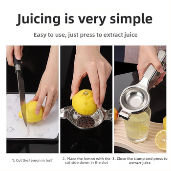 Χειροκίνητος αποχυμωτής από ανοξείδωτο χάλυβα, χυμός λεμονιού, οικιακός αποχυμωτής, αποχυμωτής, χειροκίνητη πρέσα, αποχυμωτής πορτοκαλιού