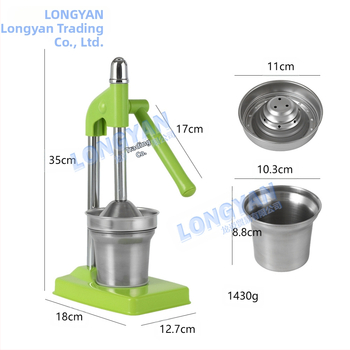 Διασυνοριακός χειροκίνητος αποχυμωτής από κράμα αλουμινίου, οικιακός μικρός αποχυμωτής, εμπορικός αποχυμωτής ροδιού, ζαχαροκάλαμου, λεμονιού και πορτοκαλιού