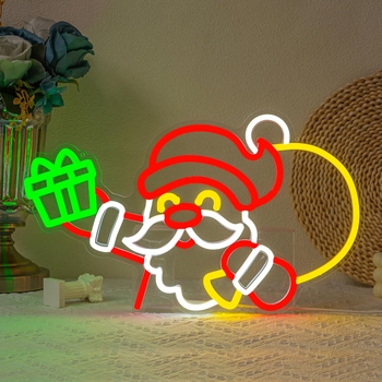 Tarpvalstybinė kalėdinė neoninė šviesa, LED neoninė šviesa, USB Kalėdų Senelio sniego senio formos kalėdinio vakarėlio atmosferos dekoracija