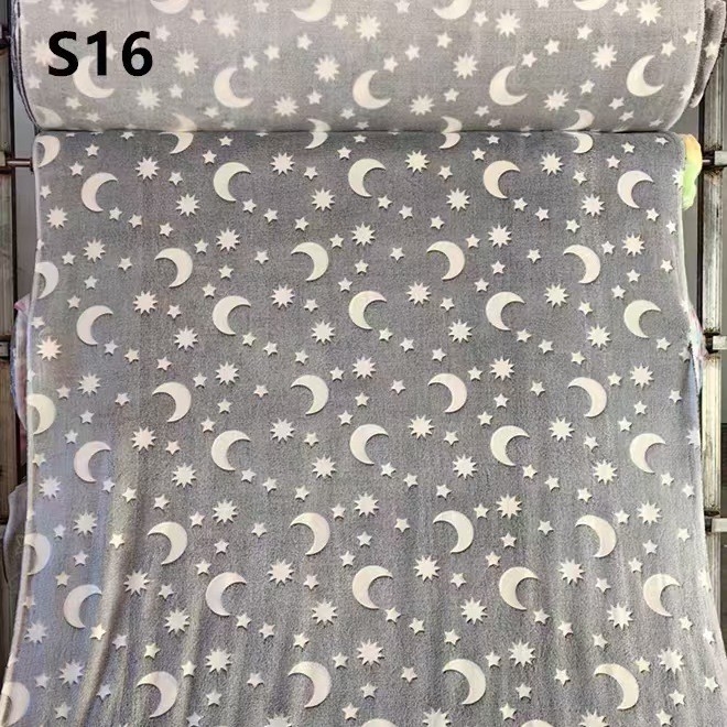 Nauja tarpvalstybinė flanelinė antklodė, šviečianti antklodė, vaikiška antklodė, sofos antklodė, oro kondicionieriaus antklodė, žvaigždėta žvaigždė, mėnulis, antklodės užvalkalas