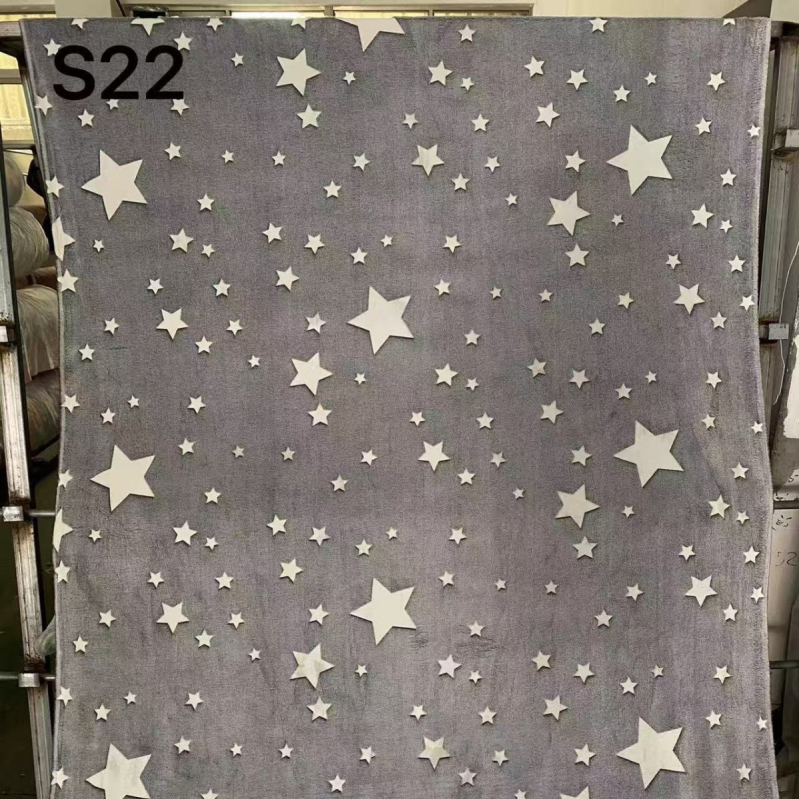Nauja tarpvalstybinė flanelinė antklodė, šviečianti antklodė, vaikiška antklodė, sofos antklodė, oro kondicionieriaus antklodė, žvaigždėta žvaigždė, mėnulis, antklodės užvalkalas