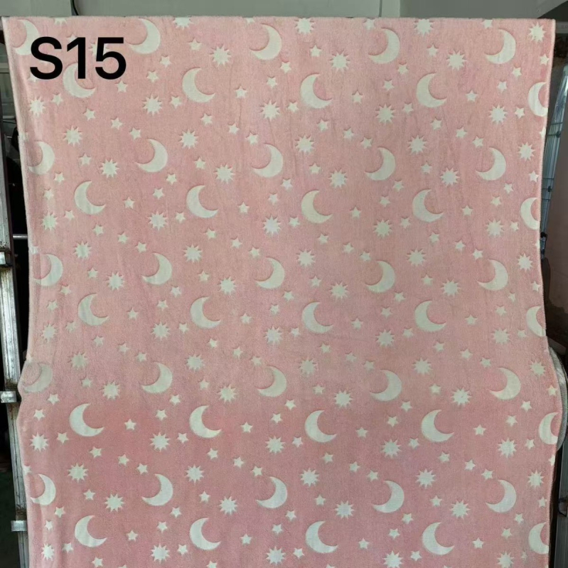 Nauja tarpvalstybinė flanelinė antklodė, šviečianti antklodė, vaikiška antklodė, sofos antklodė, oro kondicionieriaus antklodė, žvaigždėta žvaigždė, mėnulis, antklodės užvalkalas