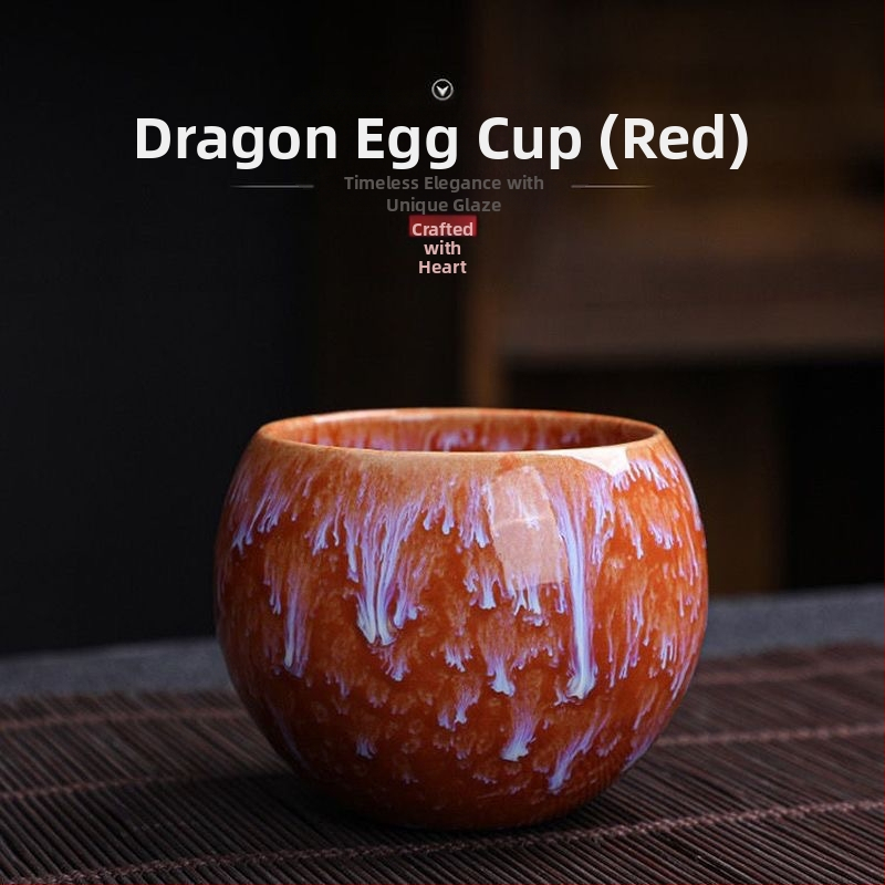 Draakoni muna ehitamise teetassi ülikond Kung Fu teetass Keraamiline ahjuvahetus Viie elemendi tass Meistri tass Teetass Teekauss Tass