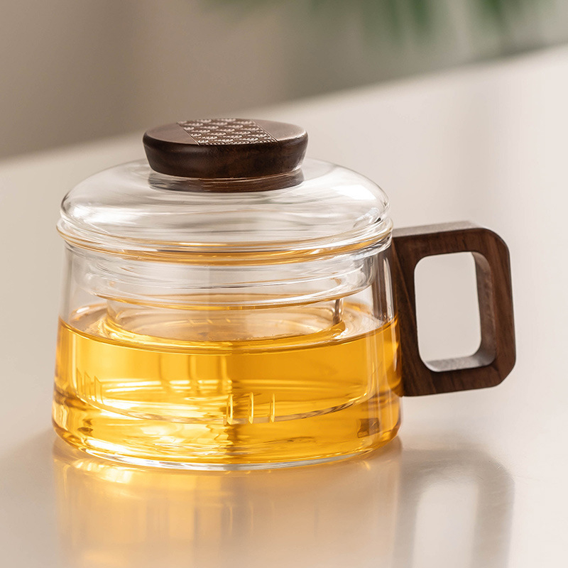 Mini šálka Dundun, šálka na čaj, oddelenie čaju od vody, domáce sklo, kancelária, kvetinový čajový pohár, šálka kávy, je možné vyhrievať.