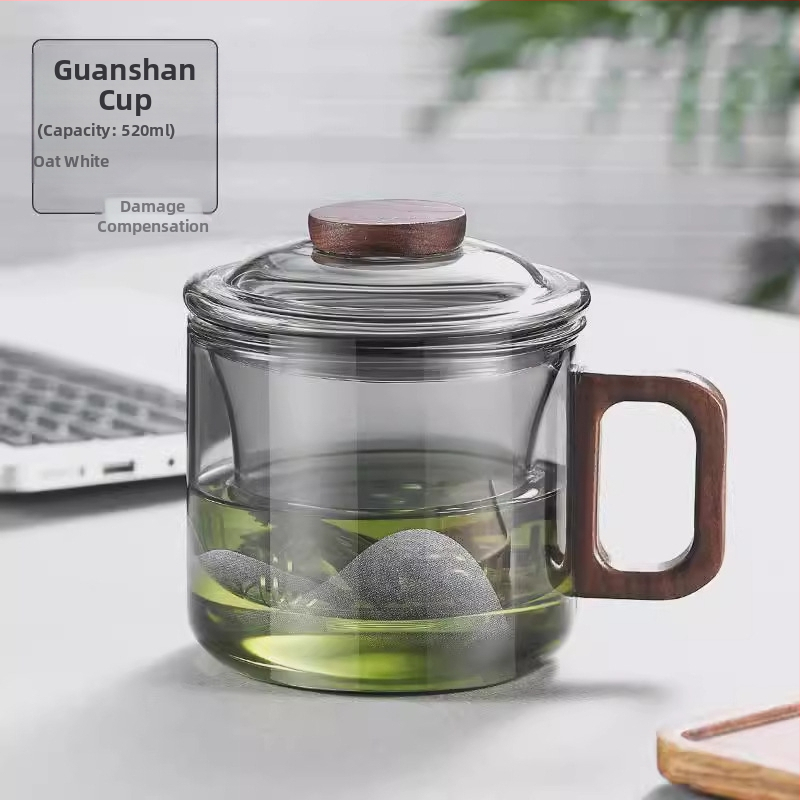 Mini šálka Dundun, šálka na čaj, oddelenie čaju od vody, domáce sklo, kancelária, kvetinový čajový pohár, šálka kávy, je možné vyhrievať.