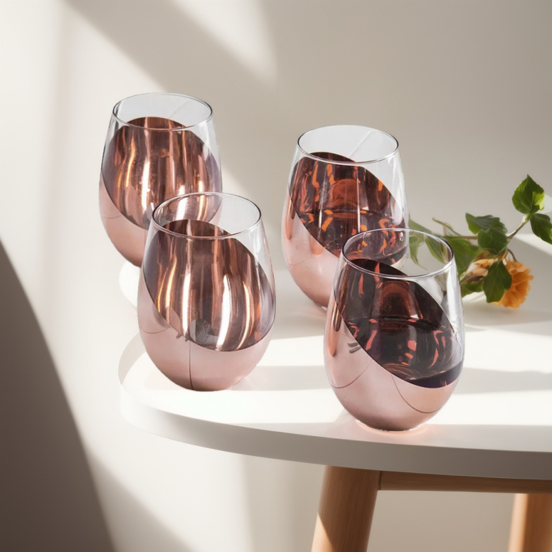 Ins electroplacat cu aur teșit în formă de ou din sticlă suc băutură cană uz casnic cană creativă burtă mare cană