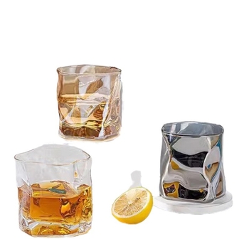 Στριφτό γυάλινο ποτήρι, ποτήρι ουίσκι σε στυλ Ins, μοναδικά διαμορφωμένο στριφτό ποτήρι, αναμνηστικό ποτήρι νερού διάσημο στο διαδίκτυο για γάμους