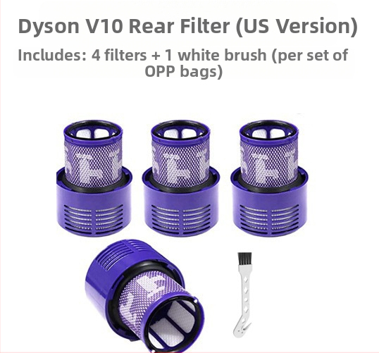 Vhodné pre príslušenstvo k bezdrôtovým vysávačom Dyson, filtračný prvok V10, zadný HEPA filter Haipa