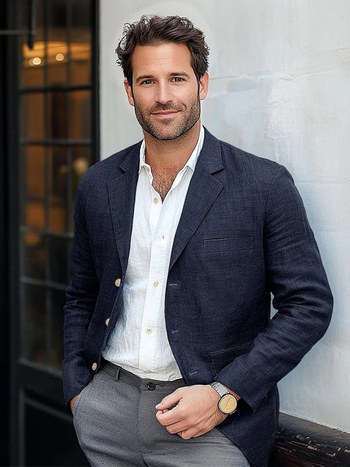 Διασυνοριακό Εξωτερικό Εμπόριο Amazon Ανδρικό Μονόχρωμο Βαμβακερό και Λινό Vintage Casual Επαγγελματικό Κοστούμι Νεανικό Κοστούμι Ευρωπαϊκού Μεγέθους