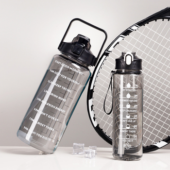 Dviejų dalių plastikinis vandens puodelis, didelės spalvos, erdvės puodelis, gradientas, didelės talpos vandens puodelis, didmeninė siurbimo puodelio statinės pilvo vanduo