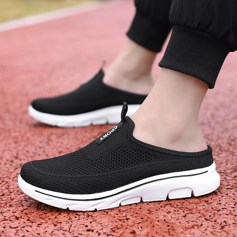 Határokon átnyúló külkereskedelmi férfi cipők Trendi, légykapott, hálós, bebújós, félkosáros, ultrakönnyű, extra nagy méretű, alkalmi páros cipők nőknek