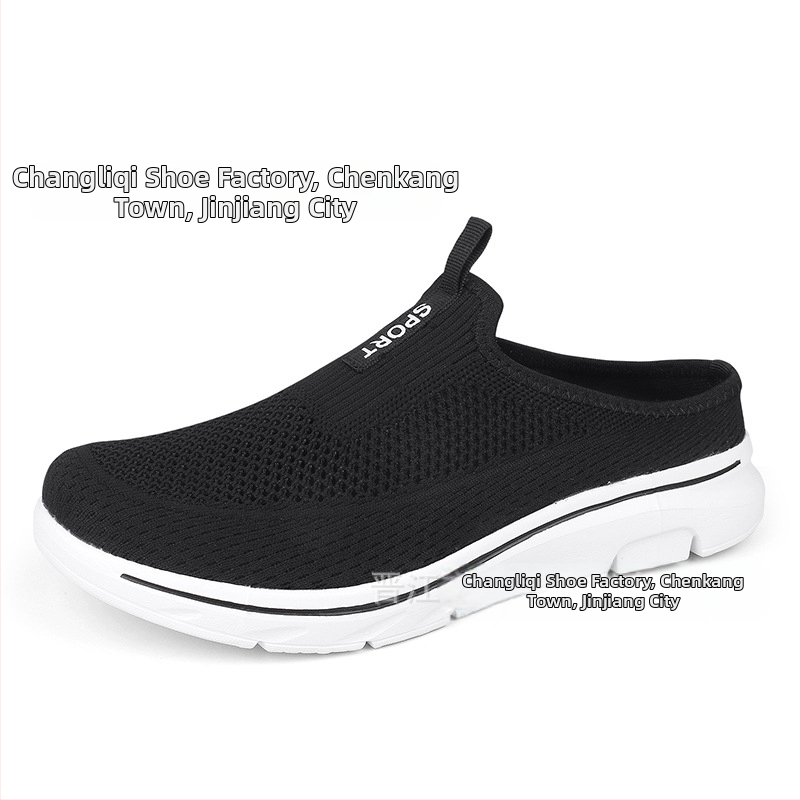 Határokon átnyúló külkereskedelmi férfi cipők Trendi, légykapott, hálós, bebújós, félkosáros, ultrakönnyű, extra nagy méretű, alkalmi páros cipők nőknek