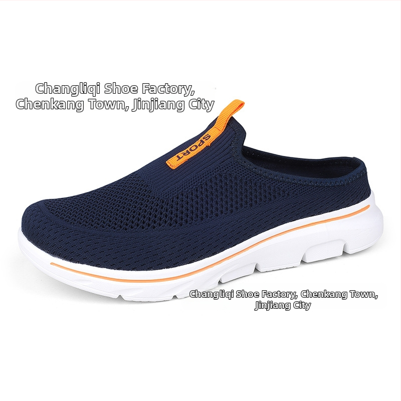 Határokon átnyúló külkereskedelmi férfi cipők Trendi, légykapott, hálós, bebújós, félkosáros, ultrakönnyű, extra nagy méretű, alkalmi páros cipők nőknek