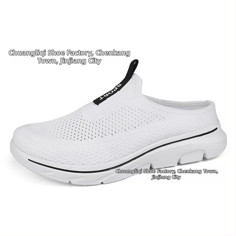 Határokon átnyúló külkereskedelmi férfi cipők Trendi, légykapott, hálós, bebújós, félkosáros, ultrakönnyű, extra nagy méretű, alkalmi páros cipők nőknek