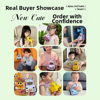 Bussi- ja autoveekruus, koomiksikarikaga õlgkarika mänguasi, tritanist ema ja beebi lastele mõeldud plastkarikas, suur kõhukarikas