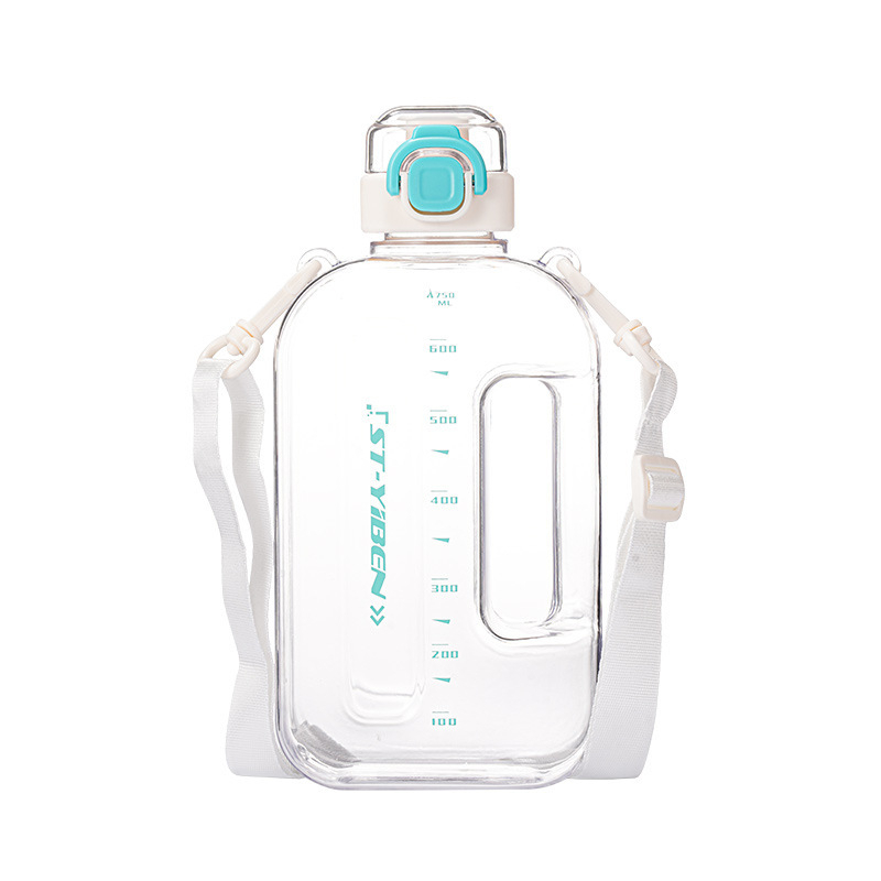 „Yiben“ personalizuotas kvadratinis puodelis, išvaizdus vandens puodelis, didelės talpos, atsparus kritimams, studentų sportinis plastikinis puodelis.