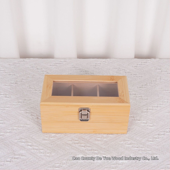 Ξύλινο κουτί αποθήκευσης με καπάκι, κουτί αποθήκευσης με διαμερίσματα, επιτραπέζιος οργανωτής διαφόρων ειδών, κουτί αποθήκευσης τσάντας καφέ τσαγιού για τσάι