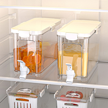 Βραστήρας κρύου νερού μεγάλης χωρητικότητας με βρύση Βραστήρας κρύου νερού Οικιακό ψυγείο Ιαπωνικός χυμός φρούτων Τσάι Κάδος κρύου ποτού Βραστήρας κρύου νερού