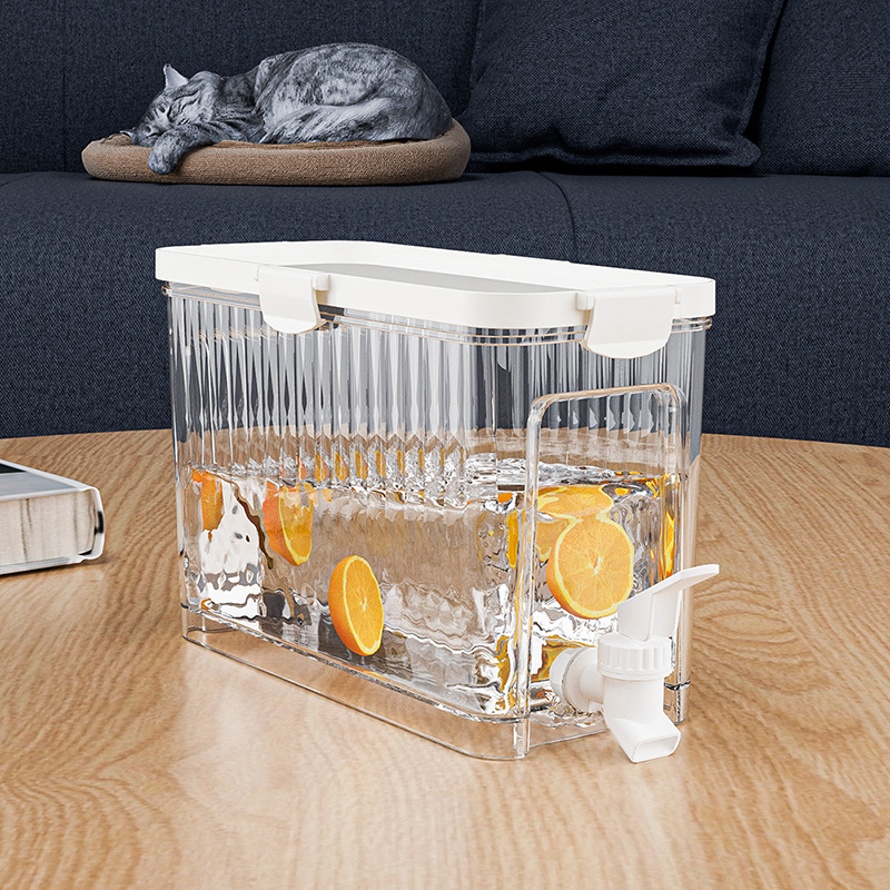 Βραστήρας κρύου νερού μεγάλης χωρητικότητας με βρύση Βραστήρας κρύου νερού Οικιακό ψυγείο Ιαπωνικός χυμός φρούτων Τσάι Κάδος κρύου ποτού Βραστήρας κρύου νερού