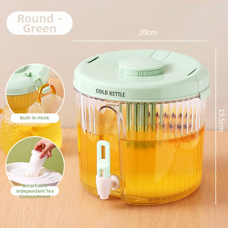 Βραστήρας κρύου νερού μεγάλης χωρητικότητας με βρύση Βραστήρας κρύου νερού Οικιακό ψυγείο Ιαπωνικός χυμός φρούτων Τσάι Κάδος κρύου ποτού Βραστήρας κρύου νερού