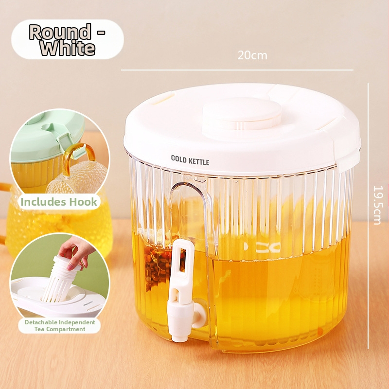 Βραστήρας κρύου νερού μεγάλης χωρητικότητας με βρύση Βραστήρας κρύου νερού Οικιακό ψυγείο Ιαπωνικός χυμός φρούτων Τσάι Κάδος κρύου ποτού Βραστήρας κρύου νερού