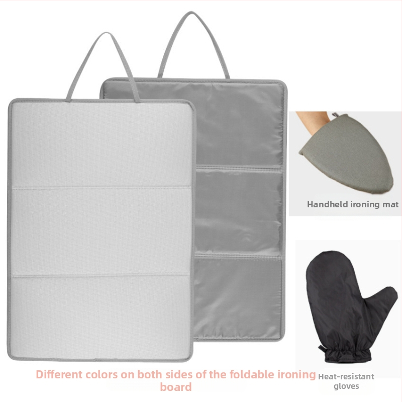 Trys sulankstomos lyginimo lentos, lyginimo kilimėlis, lyginimo lenta, sulankstomas, nešiojamas, šilumą izoliuojantis kilimėlis, plokščias lyginimo kilimėlis, pakabinamas, aukštos temperatūros kilimėlis, priedai