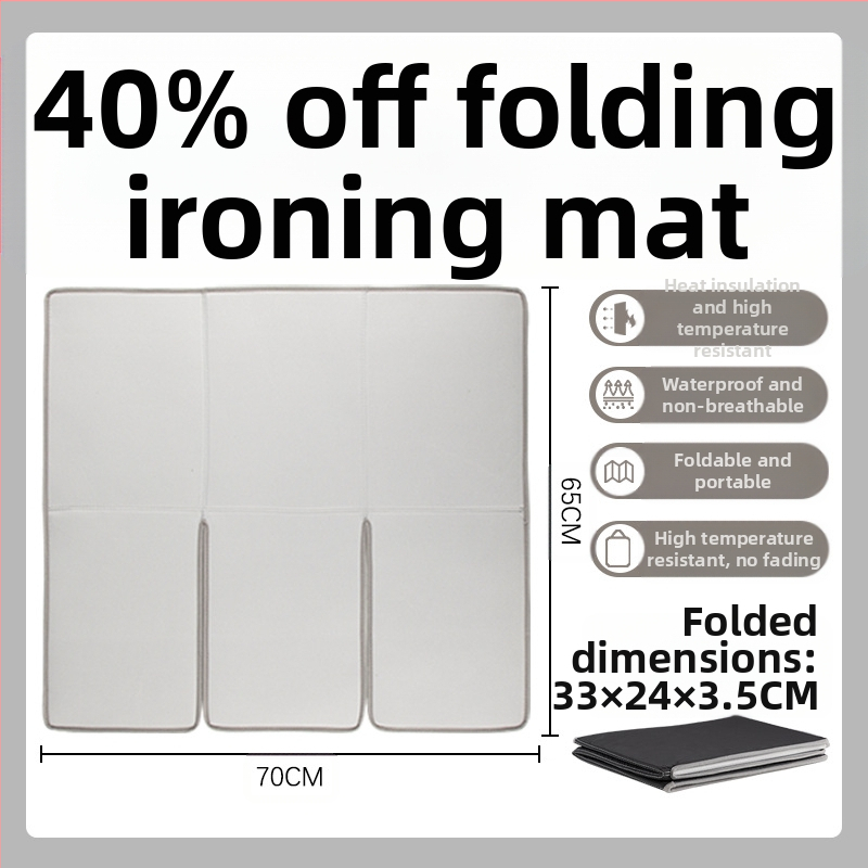 Три сгъваеми дъски за гладене, постелка за гладене, сгъваема преносима топлоизолационна постелка, плоска постелка за гладене, висяща постелка за висока температура, аксесоари
