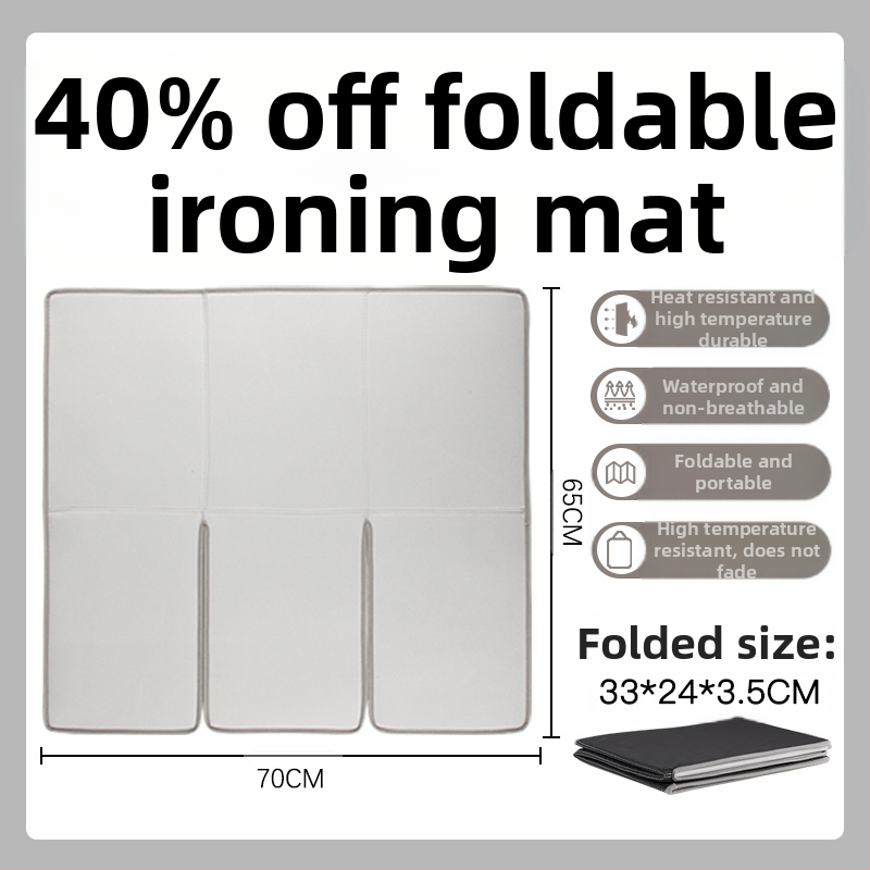 Trys sulankstomos lyginimo lentos, lyginimo kilimėlis, lyginimo lenta, sulankstomas, nešiojamas, šilumą izoliuojantis kilimėlis, plokščias lyginimo kilimėlis, pakabinamas, aukštos temperatūros kilimėlis, priedai