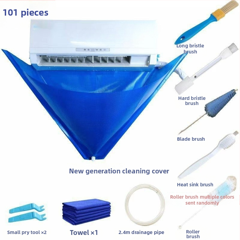 Légkondicionáló tisztítóhuzat Légkondicionáló tisztítóeszközök Háztartási légkondicionáló Horgos tisztítás Komplett tisztítóeszköz-készlet Ingyenes szétszerelés