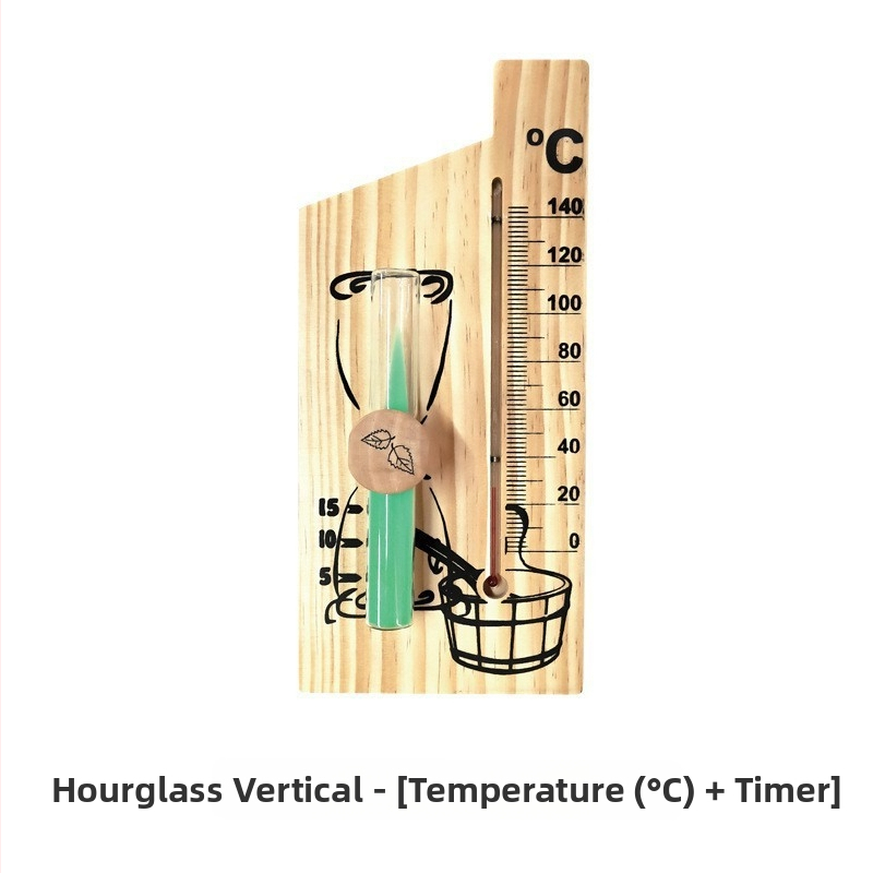 Mehaaniline pointertermomeeter-hügromeeter, kõrge niiskuskindlusega männipuidust raamiga higisaunaruumi spetsiaalne temperatuuri- ja niiskusmõõtur