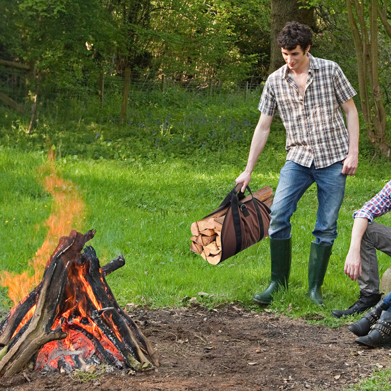 Geantă de depozitare a lemnului transfrontalieră Spot, geantă de pânză pentru organizarea lemnelor de foc, geantă de transport pentru exploatare forestieră, geantă de organizare diverse