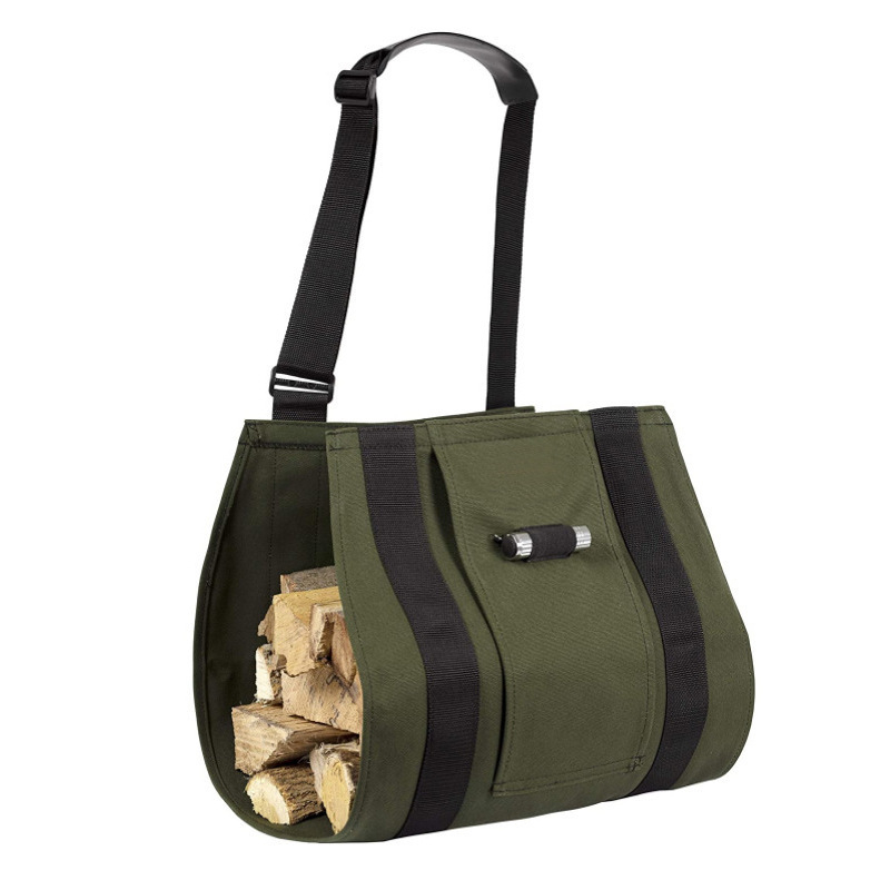 Geantă de depozitare a lemnului transfrontalieră Spot, geantă de pânză pentru organizarea lemnelor de foc, geantă de transport pentru exploatare forestieră, geantă de organizare diverse