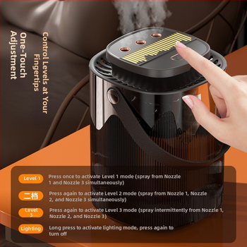 Νέος διασυνοριακός υγραντήρας τριών ψεκασμών, μεγάλος ψεκασμός 3L, μεγάλης χωρητικότητας, οικιακός υγραντήρας σίγασης για έγκυες μητέρες με νυχτερινό φως