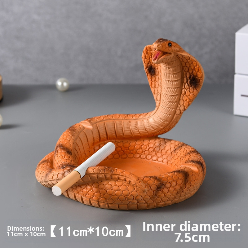 Didelė „Cobra“ peleninė, vertingas namams, svetainei, kavos staliukui, miegamajam, kūrybingam, stilingam, prieinamam, prabangiam dekoravimui.