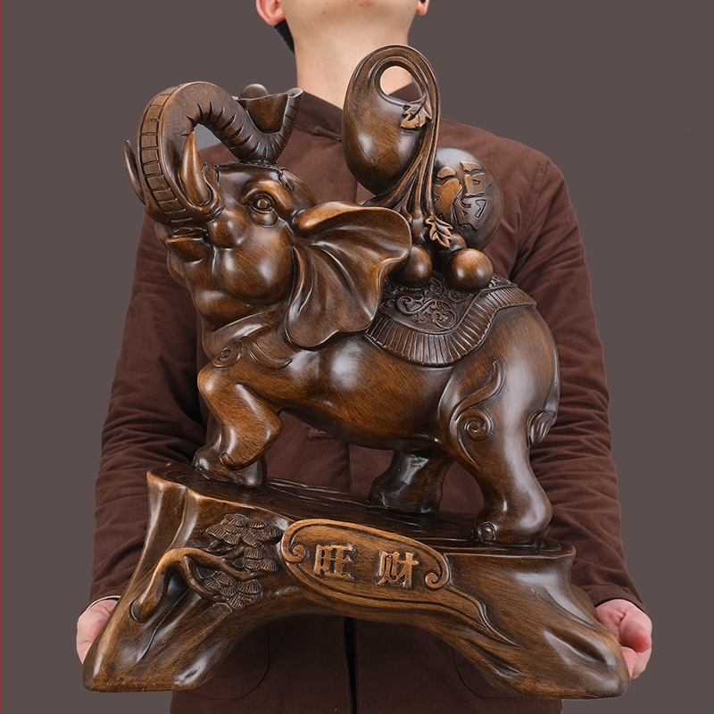 Elefánt dekoráció lakberendezés szerencsés elefánt pár iroda otthon nappali boros szekrény kreatív dekoráció kézműves dekoráció