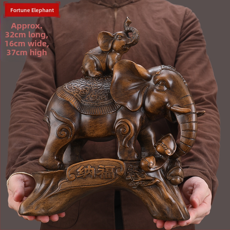 Elefánt dekoráció lakberendezés szerencsés elefánt pár iroda otthon nappali boros szekrény kreatív dekoráció kézműves dekoráció