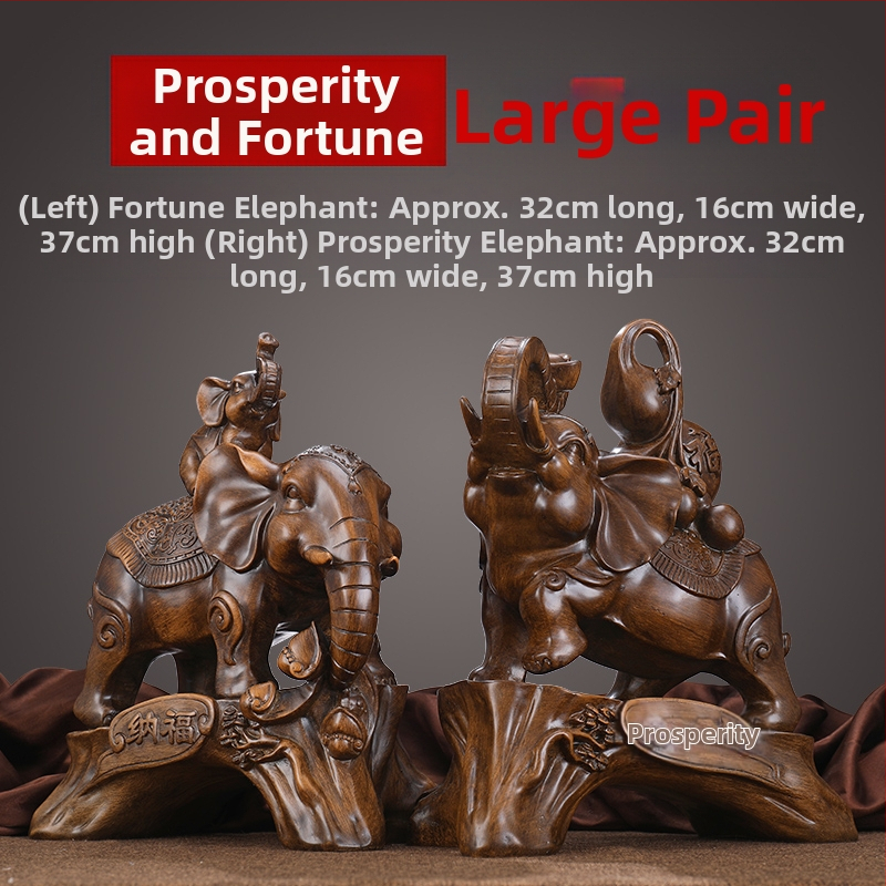 Elefánt dekoráció lakberendezés szerencsés elefánt pár iroda otthon nappali boros szekrény kreatív dekoráció kézműves dekoráció